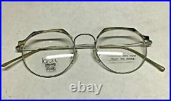 Jean Lafont L110 45-19-130 Silver Tortoise Design Eyeglass Vintage French Frame