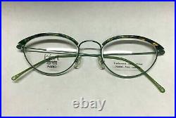 Jean Lafont L70 48-19-135 Green Tortoise Designer Eyeglass Vintage French Frames