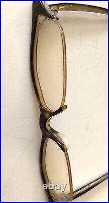Jean Lafont Paris Vintage Sunglasses/Eyeglasses Frames Half Rim Cat Eye Tortoise