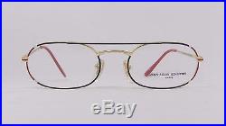Jean Louis Scherrer Gilbert Colorful Red Black White Gold Eyeglasses 80s France