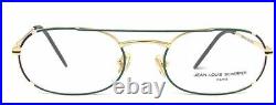 Jean Louis Scherrer Gilbert Green Black Multicolor Metal Eyeglasses 80s France