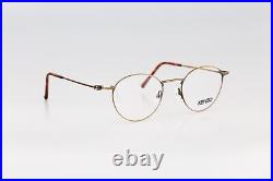 Kenzo Cuba K271 K17, Vintage 90s antique gold panto round eyeglasses frames mens