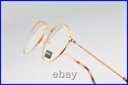 Kenzo Twinset 2, Vintage 90s gold panto round eyeglasses frames mens & womens NO