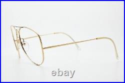 LOGO PARIS gold frame/golden glasses/aviator glasses/vintage eye glasses