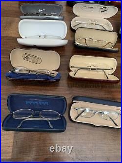 LOT of 14 Vintage Eyeglasses FRAMES from Italy. France USA Germany AS-IS