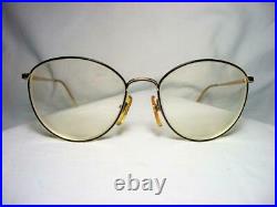 L'Amy Paris, panto, 22Kt gold plated eyeglasses, frames, women's, ultra vintage