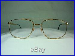 Lacoste Ultra Aviator Gold plated eyeglasses frames men's women's unisex vintage