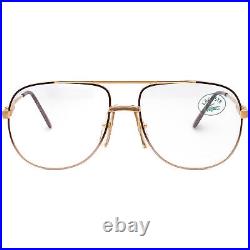 Lacoste Vintage Eyeglasses 727/1 F L 234 Gold/Brown Aviator France 5716 140