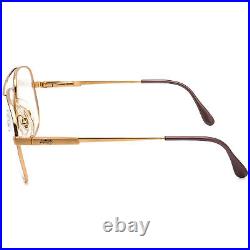 Lacoste Vintage Eyeglasses 727/1 F L 234 Gold/Brown Aviator France 5716 140