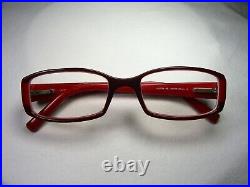 Lacoste, eyeglasses, square, oval, frames, red, vintage