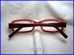 Lacoste, eyeglasses, square, oval, frames, red, vintage