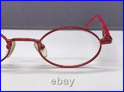 Lafont Eyeglasses Frames men woman Red Round Oval Metal Little lens Full Rim