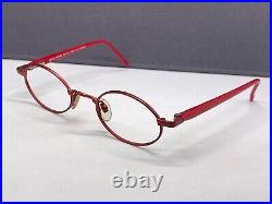 Lafont Eyeglasses Frames men woman Red Round Oval Metal Little lens Full Rim