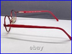 Lafont Eyeglasses Frames men woman Red Round Oval Metal Little lens Full Rim