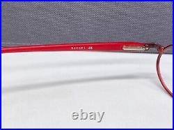 Lafont Eyeglasses Frames men woman Red Round Oval Metal Little lens Full Rim