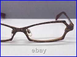 Lafont Eyeglasses Frames woman Braun Angular Flowers Issy La Bibi Rectangular Np