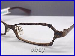 Lafont Eyeglasses Frames woman Braun Angular Flowers Issy La Bibi Rectangular Np