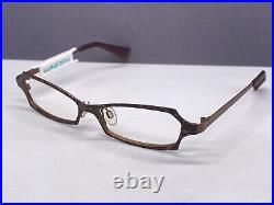 Lafont Eyeglasses Frames woman Braun Angular Flowers Issy La Bibi Rectangular Np