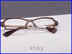 Lafont Eyeglasses Frames woman Braun Angular Flowers Issy La Bibi Rectangular Np