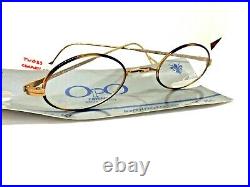 Laminated Gold 14 KT Man Frames Glasses Vintage Ages 80 Retro Woman