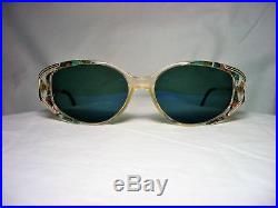 Lanvin Paris, cat's eye, oval, women's eyeglasses frames, gold plated, vintage