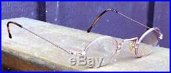 Lanvin steampunk round rare glasses frames eyeglasses eyewear rose gold finish