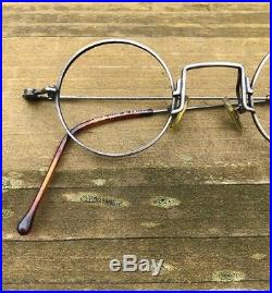Lanvin vintage round steampunk eyeglasses frames sunglasses glasses spectacles