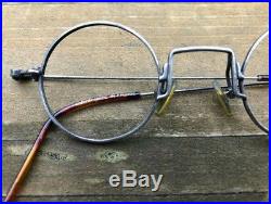 Lanvin vintage round steampunk eyeglasses frames sunglasses glasses spectacles