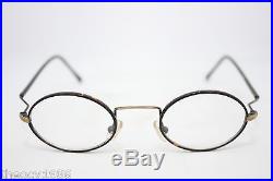Les Puces Gouverneur Audigier Vintage Oval Eyeglasses Eyewear France 40mm Havana