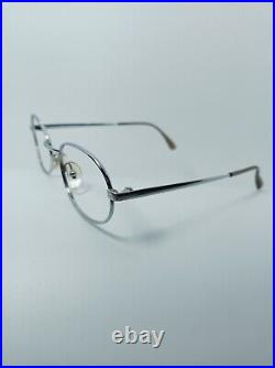 Lizon, luxury eyeglasses, oval, Platinum plated, frames, New Old Stock, vintage