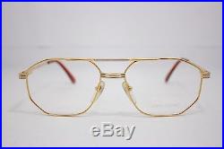Loris Azzaro Intense 05 58mm 18-K Gold Silver Eyewear Eyeglass Frames
