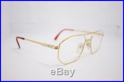 Loris Azzaro Intense 05 58mm 18-K Gold Silver Eyewear Eyeglass Frames