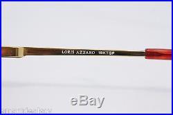 Loris Azzaro Intense 06 19 58mm 18-K Gold Black Eyewear Eyeglass Frames