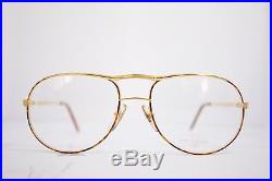 Loris Azzaro Intense 14 01 57mm 18-K Gold Havana Eyewear Eyeglass Frames