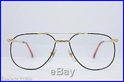 Loris Azzaro Intense 24 19 56mm 18-K Gold Black Eyewear Eyeglass Frames