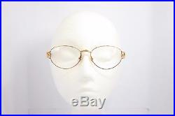 Loris Azzaro Ohlala 9 08 Paris Gold Vintage eyeglasses 54mm Rare Gold plated