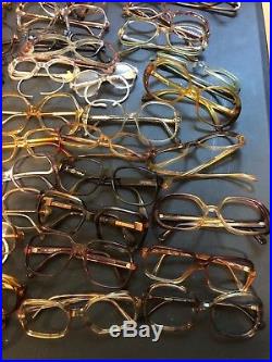Lot of 133 Vintage Eyeglass Frames Sample Boxes and More, Italy, Germany, France