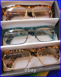 Lot of 3 Designer Alain Mikli Lunettes Eyeglass Frames Women Eyewear 90s Vintage