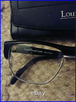 Louis Feraud Men's Fulrimo Black 1/2 frame 57-18 Eyeglasses