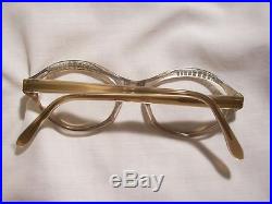 Lovely Vintage Rhinestone Celluloid glasses frames. Marked Frame France T W E