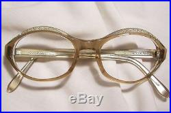 Lovely Vintage Rhinestone Celluloid glasses frames. Marked Frame France T W E