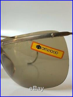 Lunette Soleil Vintage Eyeglasses Sunglasses Sol Amor France Orma 1000 Old Gold