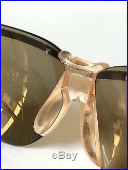 Lunette Soleil Vintage Eyeglasses Sunglasses Sol Amor France Orma 1000 Old Gold