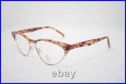 Lunettes Rege Vintage Eyeglasses MadeinFrance Cats CR01 53mm Gold Light Brown