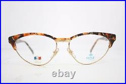 Lunettes Rege Vintage Eyeglasses MadeinFrance Cats CR01 65 53mm Gold Brown