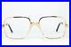 Lux De Morez Gedeon Vintage Glasses Eyeglasses Bril Square 22K Gold Plated Rare
