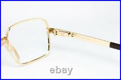 Lux De Morez Gedeon Vintage Glasses Eyeglasses Bril Square 22K Gold Plated Rare