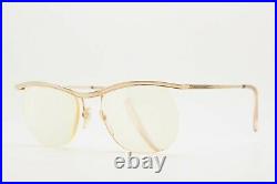 Man Eyewear NORVILLE POLYMI 48-18 Oval Gold Filled Half-Frame Eyewear Glasses