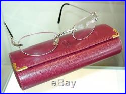 Mens Cartier Rimless Eyeglass Sunglass Frame Excellent Pre-owned Estate