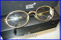 Mens Mont Blanc Gold Tone Eyeglass Sunglass Frame Pre-owned Estate Nice